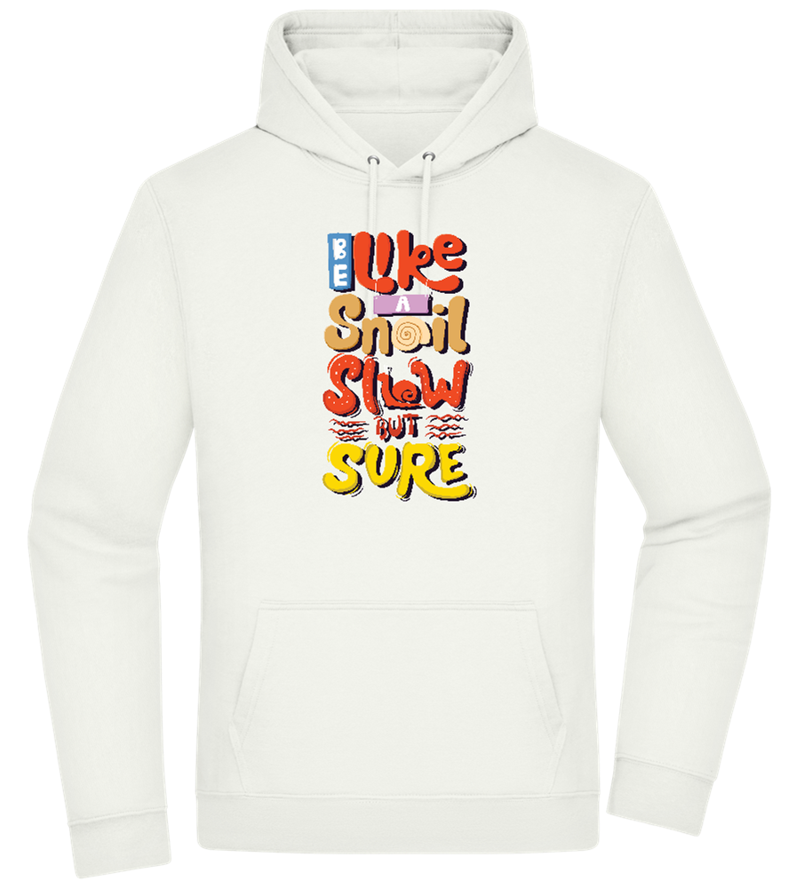 Slow but Sure Design - Premium Essential Unisex Hoodie_CREAMY GREEN_front