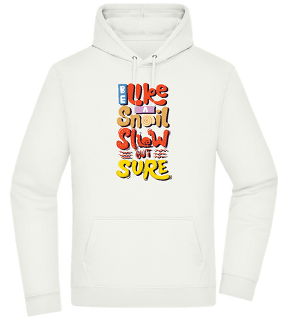 Slow but Sure Design - Premium Essential Unisex Hoodie_CREAMY GREEN_front