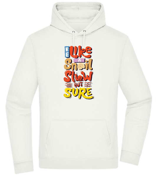 Slow but Sure Design - Premium Essential Unisex Hoodie_CREAMY GREEN_front