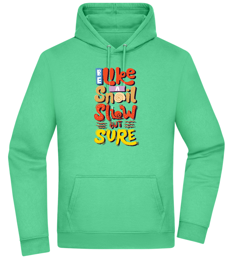 Slow but Sure Design - Premium Essential Unisex Hoodie_SPRING GREEN_front