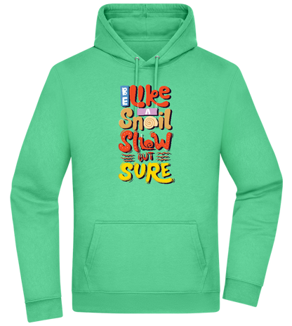 Slow but Sure Design - Premium Essential Unisex Hoodie_SPRING GREEN_front