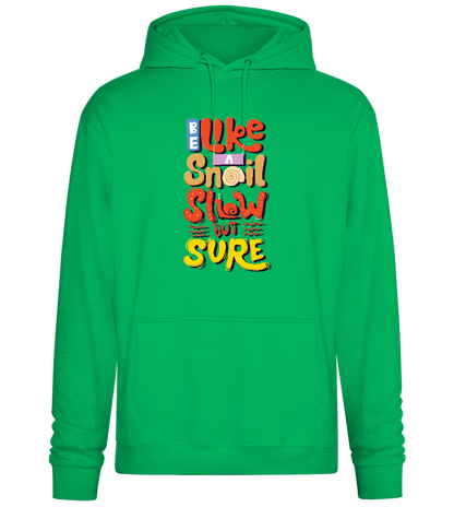 Slow but Sure Design - Premium Essential Unisex Hoodie_SPRING GREEN_front