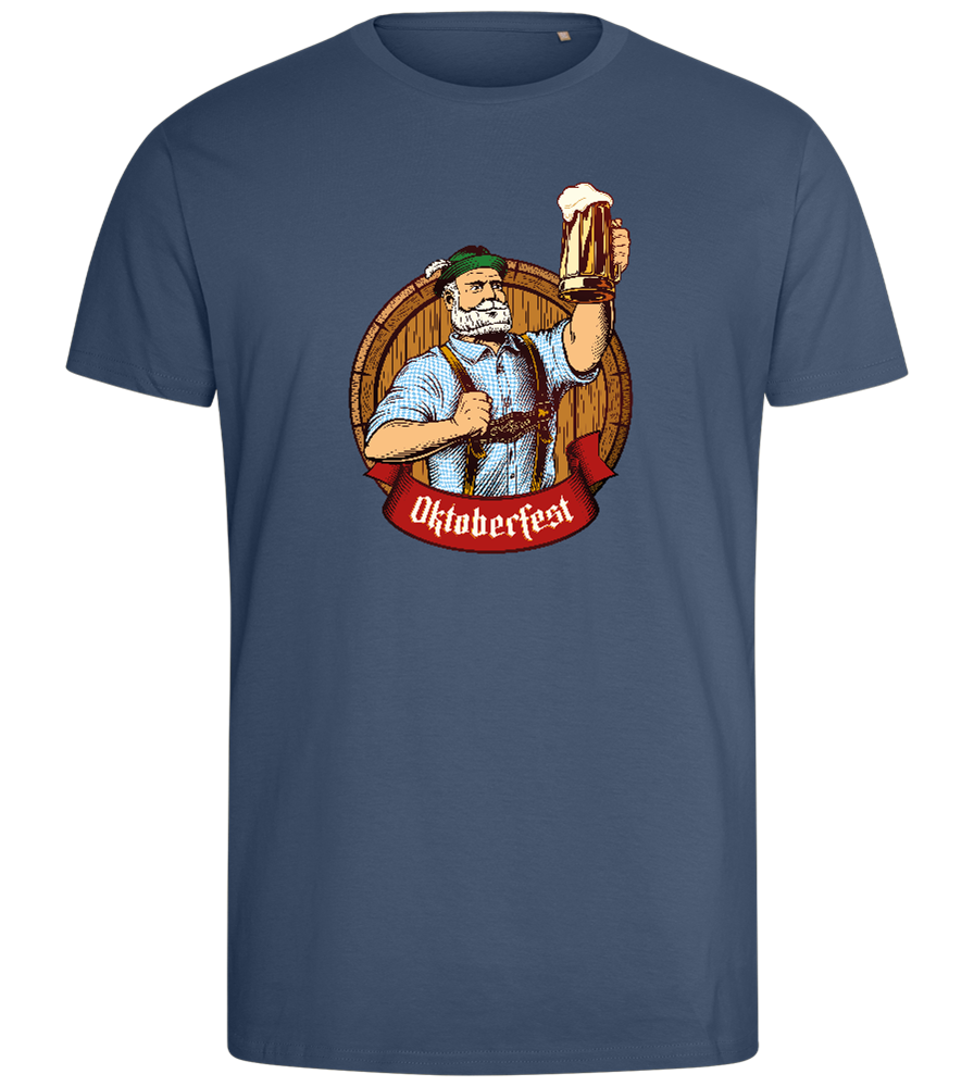 Oktoberfest Man Design - Comfort men's fitted t-shirt_DENIM_front