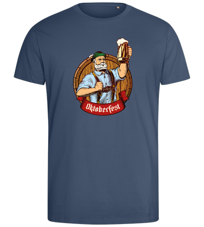 Oktoberfest Man Design - Comfort men's fitted t-shirt_DENIM_front