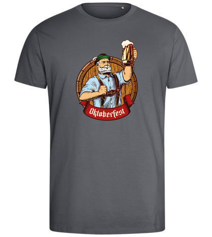 Oktoberfest Man Design - Comfort men's fitted t-shirt_MOUSE GREY_front