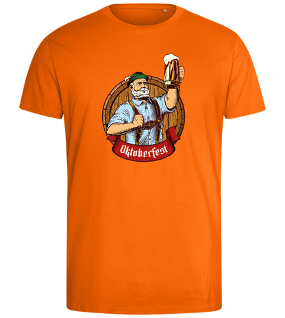 Oktoberfest Man Design - Comfort men's fitted t-shirt_ORANGE_front