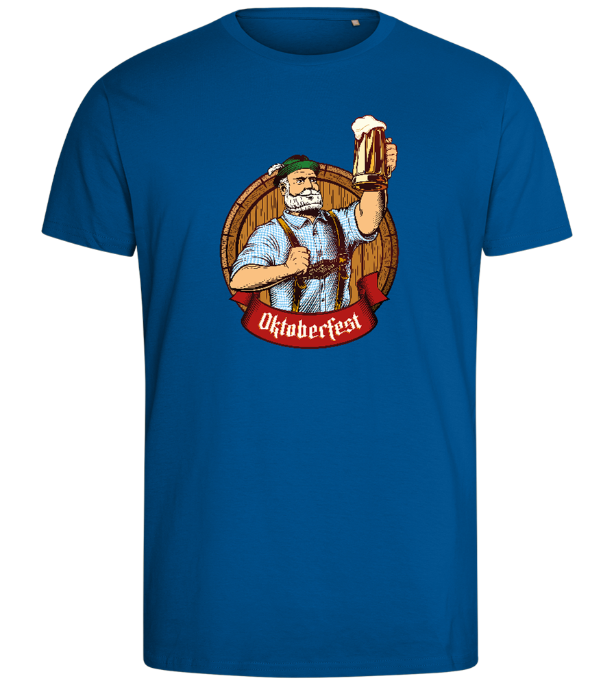 Oktoberfest Man Design - Comfort men's fitted t-shirt_ROYAL_front