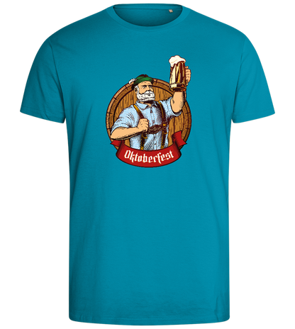 Oktoberfest Man Design - Comfort men's fitted t-shirt_TURQUOISE_front