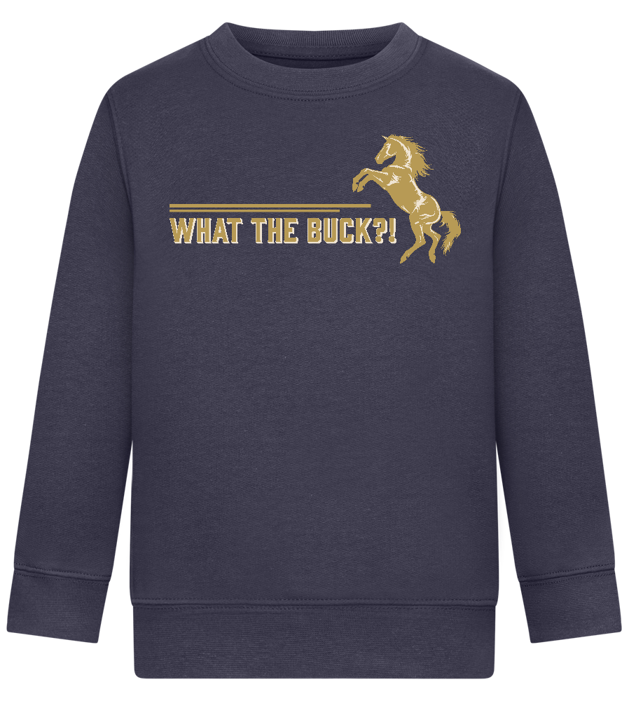 What The Buck Design - Comfort Kids Sweater_FRENCH NAVY_front