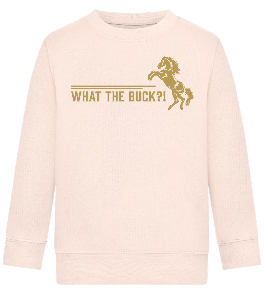 What The Buck Design - Comfort Kids Sweater_LIGHT PEACH ROSE_front