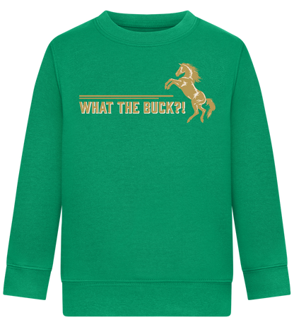 What The Buck Design - Comfort Kids Sweater_MEADOW GREEN_front