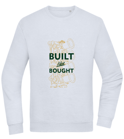 Built Not Bought Car Design - Comfort Essential Unisex Sweater_CREAMY BLUE_front