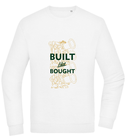 Built Not Bought Car Design - Comfort Essential Unisex Sweater_WHITE_front