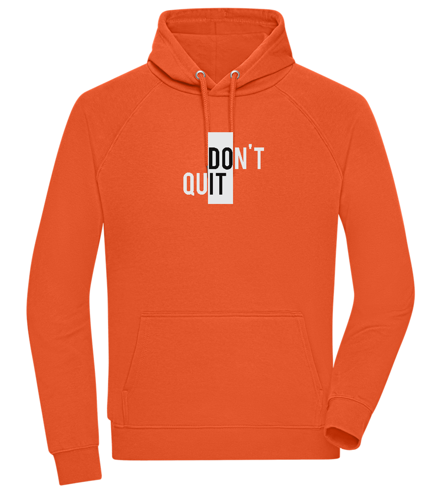 Dont Quit Do It Design - Comfort unisex hoodie_BURNT ORANGE_front