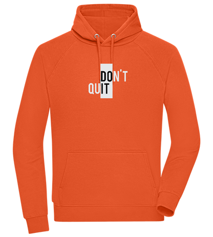 Dont Quit Do It Design - Comfort unisex hoodie_BURNT ORANGE_front
