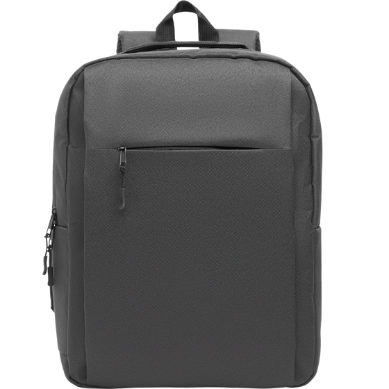 Slim RPET Laptop Backpack_STONE GREY_front