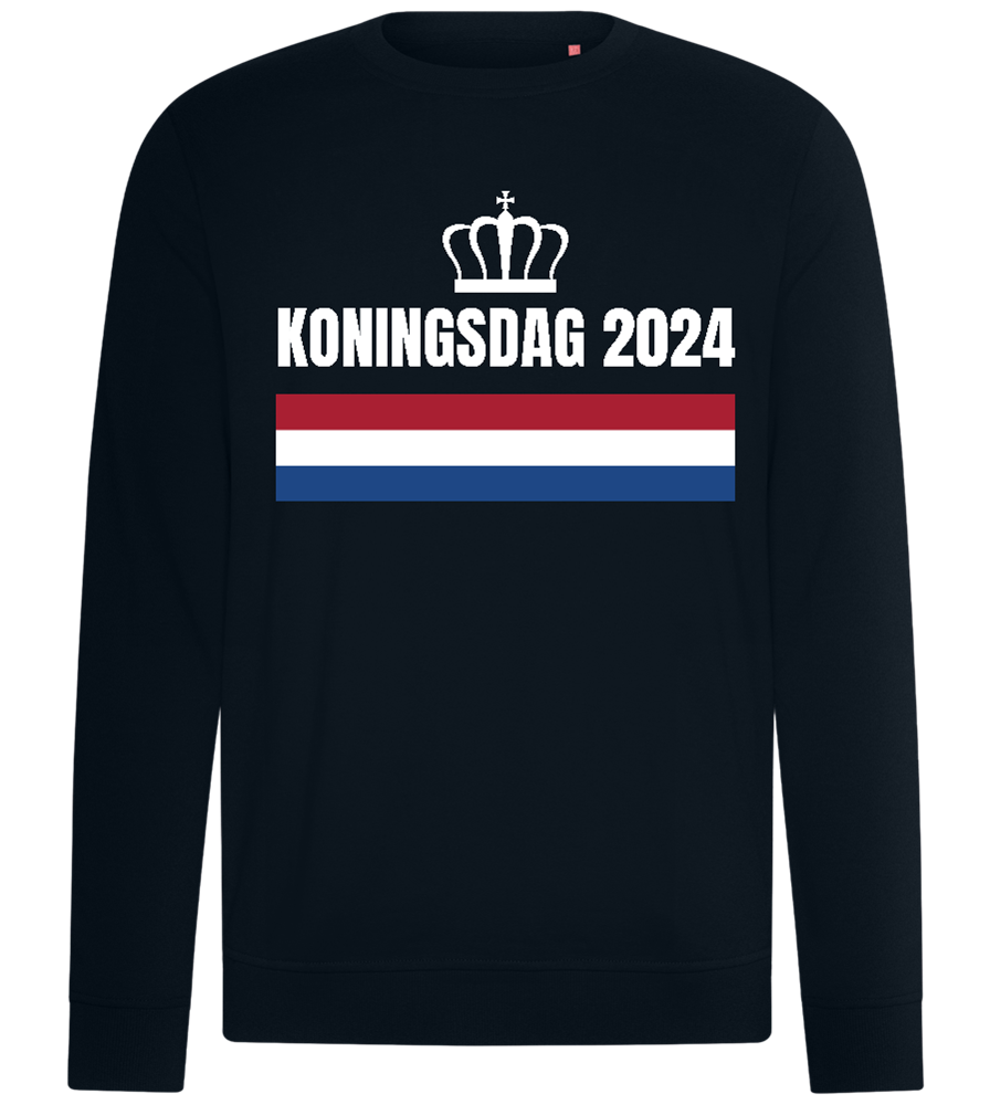 Kingsday Flag Design - Comfort unisex sweater_BLACK_front