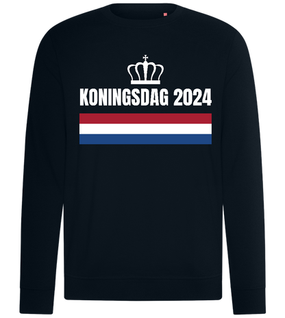 Kingsday Flag Design - Comfort unisex sweater_BLACK_front