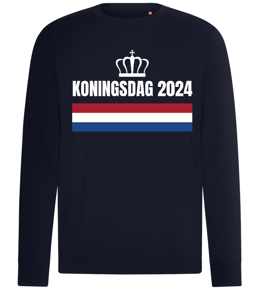 Kingsday Flag Design - Comfort unisex sweater_FRENCH NAVY_front