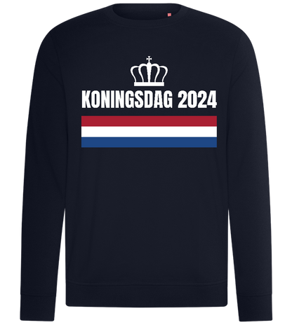 Kingsday Flag Design - Comfort unisex sweater_FRENCH NAVY_front