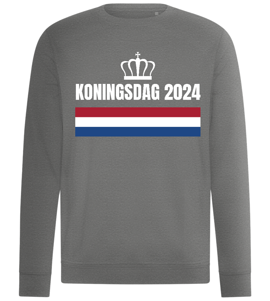 Kingsday Flag Design - Comfort unisex sweater_ORION GREY II_front