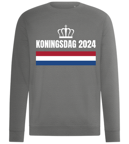 Kingsday Flag Design - Comfort unisex sweater_ORION GREY II_front