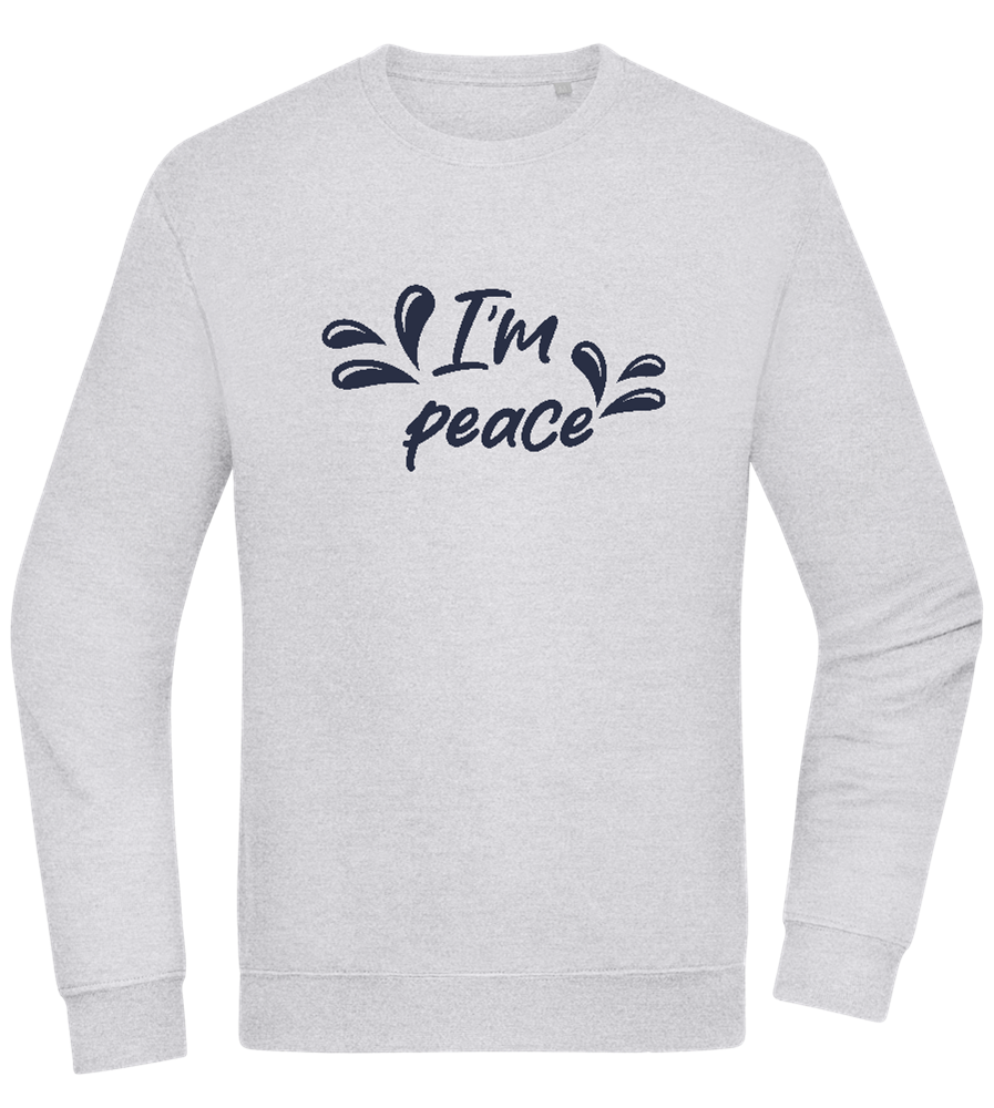 I'm Peace Design - Comfort Essential Unisex Sweater_ORION GREY II_front