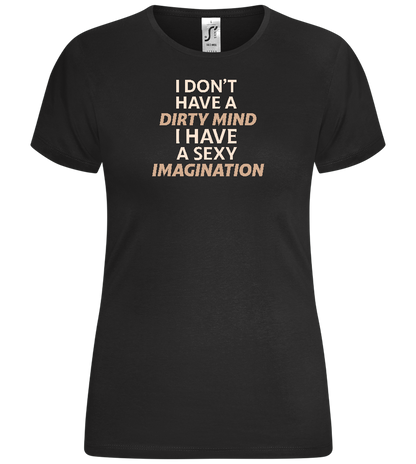 Sexy Imagination Design - Comfort women's t-shirt_DEEP BLACK_front