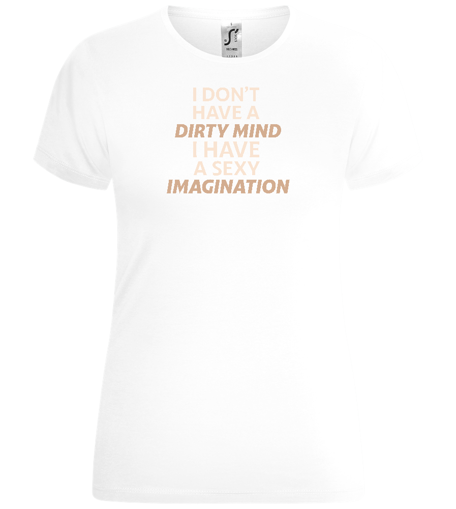 Sexy Imagination Design - Comfort women's t-shirt_WHITE_front