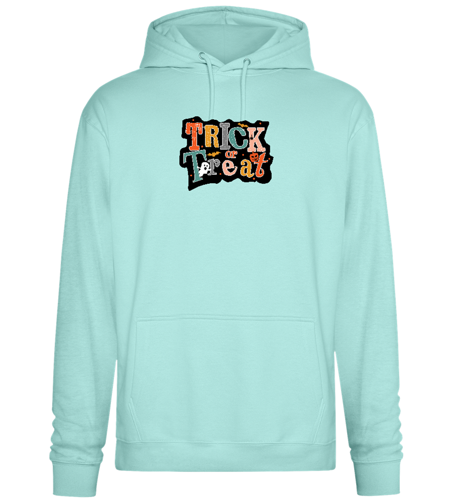 Spooky Trick or Treat Design - Premium Essential Unisex Hoodie_ARCTIC BLUE_front