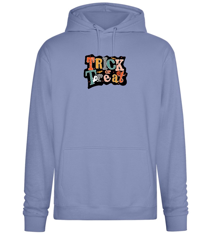 Spooky Trick or Treat Design - Premium Essential Unisex Hoodie_BLUE_front