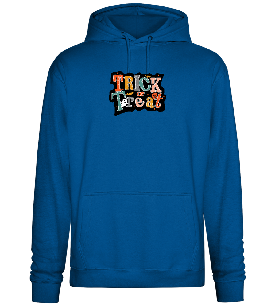 Spooky Trick or Treat Design - Premium Essential Unisex Hoodie_ROYAL_front