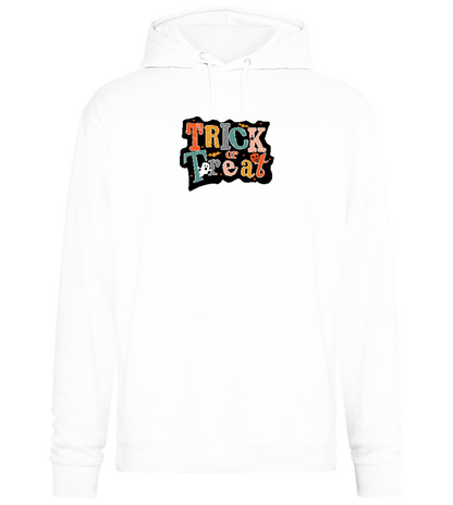 Spooky Trick or Treat Design - Premium Essential Unisex Hoodie_WHITE_front