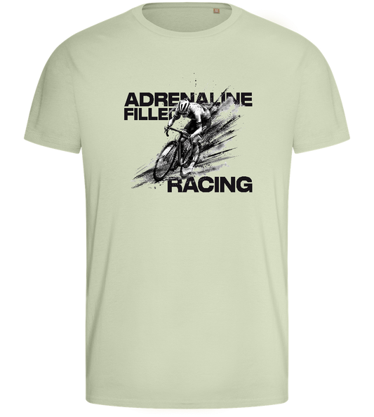 Adrenaline Filled Racing Design - Basic men's fitted t-shirt_SILESTONE_front