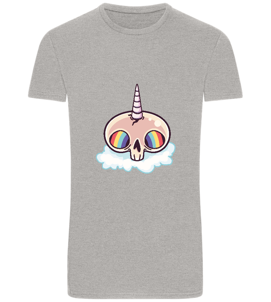 Unicorn Rainbow Design - Basic Unisex T-Shirt_ORION GREY_front