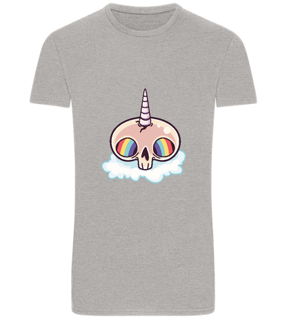 Unicorn Rainbow Design - Basic Unisex T-Shirt_ORION GREY_front