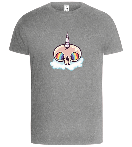 Unicorn Rainbow Design - Basic Unisex T-Shirt_ORION GREY_front