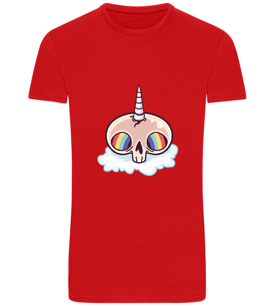 Unicorn Rainbow Design - Basic Unisex T-Shirt_RED_front