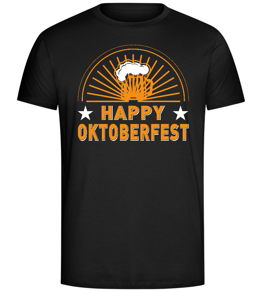 Happy Oktoberfest Design - Comfort Unisex T-Shirt_DEEP BLACK_front