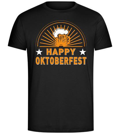 Happy Oktoberfest Design - Comfort Unisex T-Shirt_DEEP BLACK_front