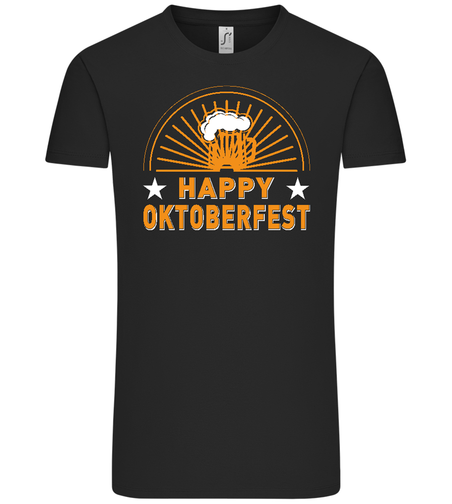 Happy Oktoberfest Design - Comfort Unisex T-Shirt_DEEP BLACK_front