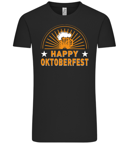 Happy Oktoberfest Design - Comfort Unisex T-Shirt_DEEP BLACK_front