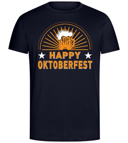 Happy Oktoberfest Design - Comfort Unisex T-Shirt_FRENCH NAVY_front