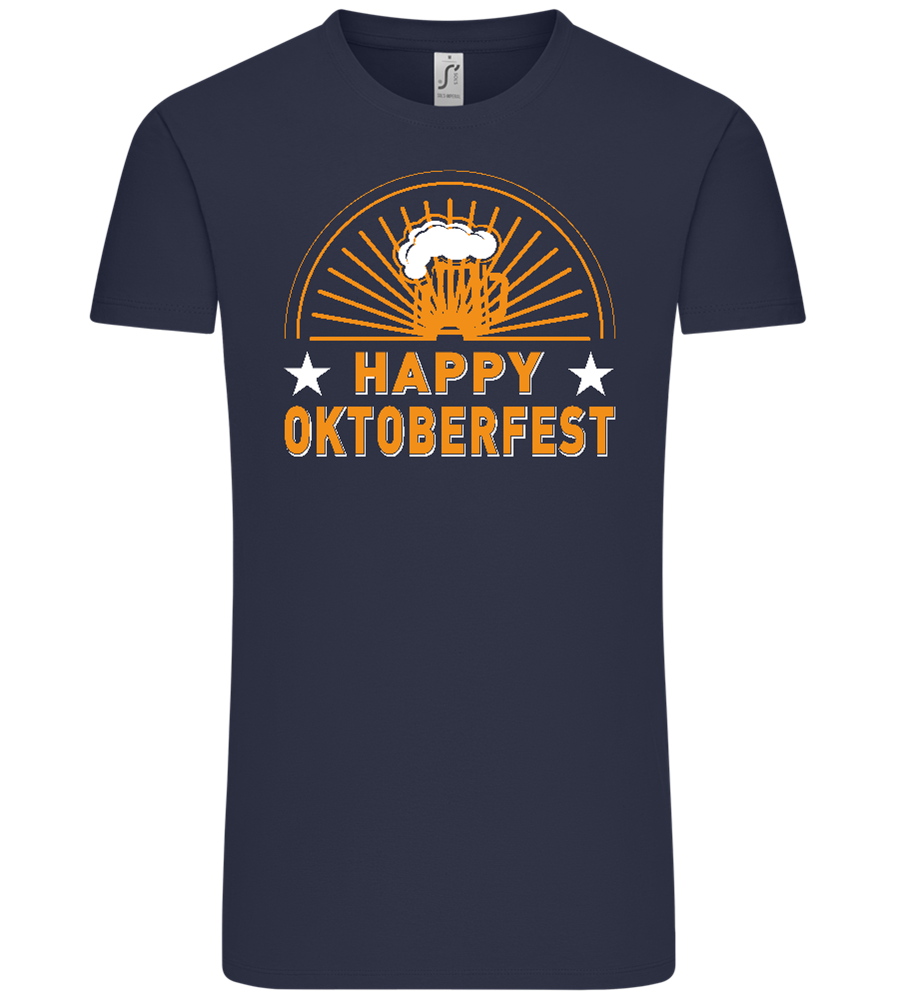 Happy Oktoberfest Design - Comfort Unisex T-Shirt_FRENCH NAVY_front