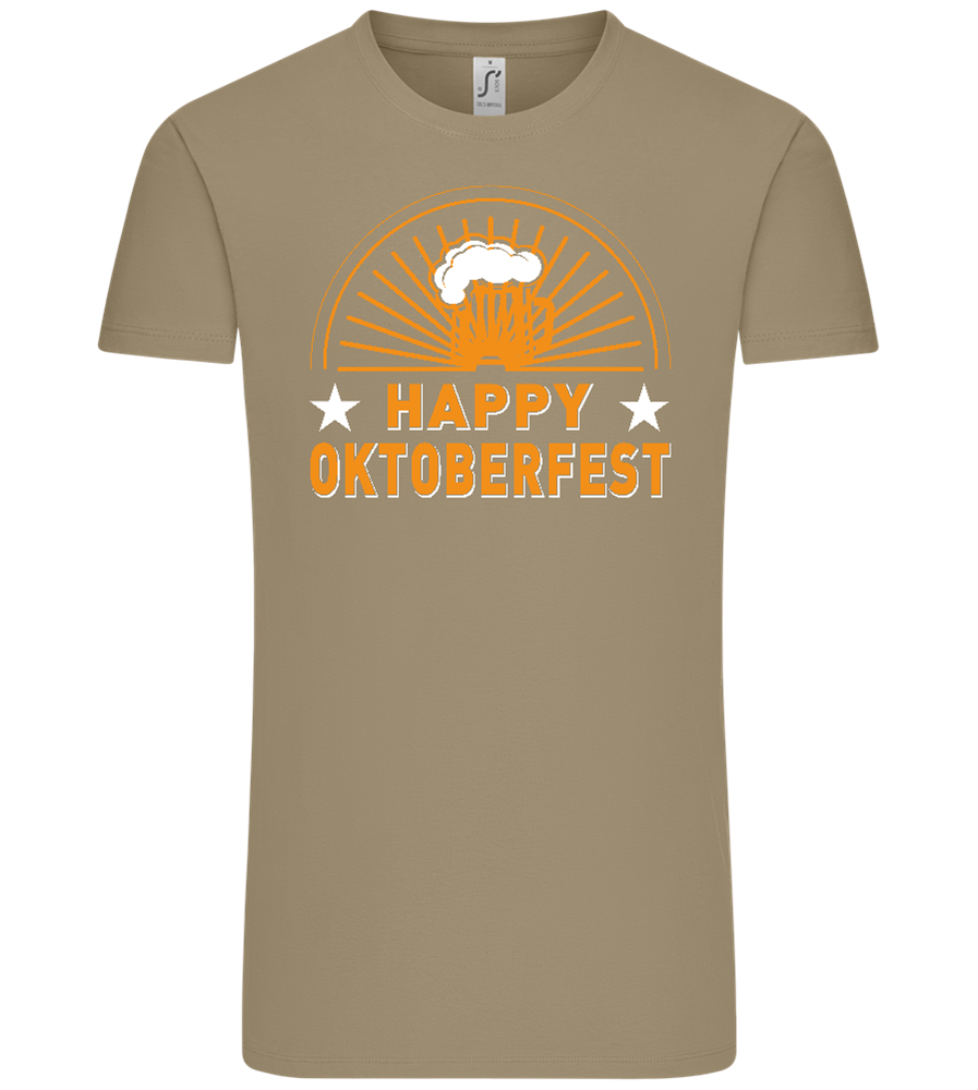 Happy Oktoberfest Design - Comfort Unisex T-Shirt_KHAKI_front