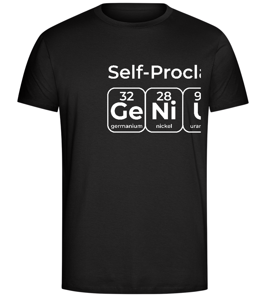 Periodic Table Genius Design - Comfort Unisex T-Shirt_DEEP BLACK_front