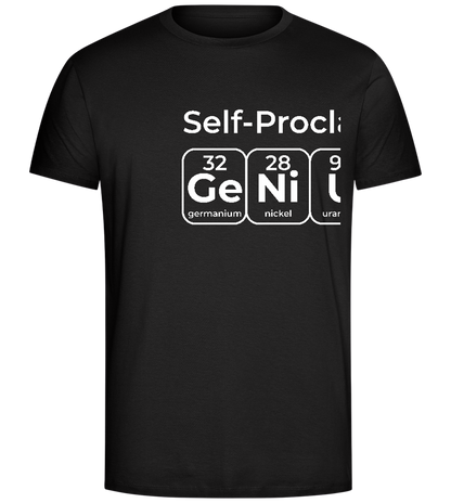 Periodic Table Genius Design - Comfort Unisex T-Shirt_DEEP BLACK_front