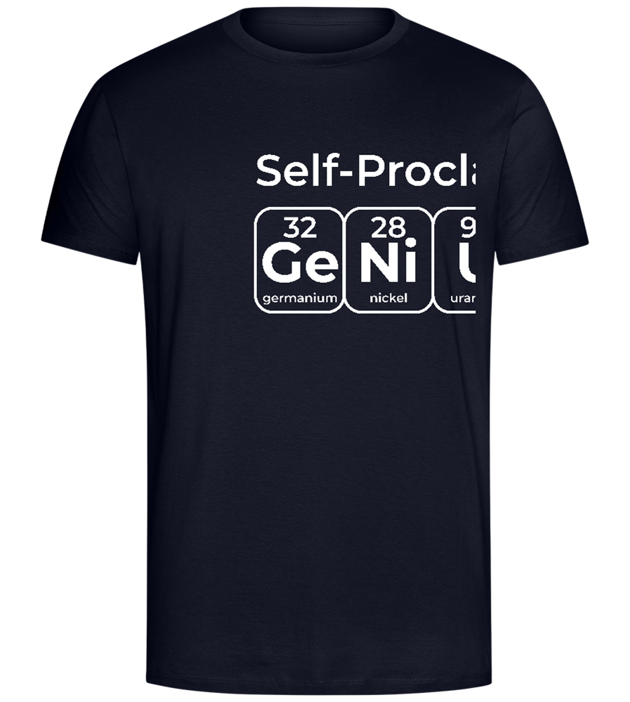 Periodic Table Genius Design - Comfort Unisex T-Shirt_FRENCH NAVY_front