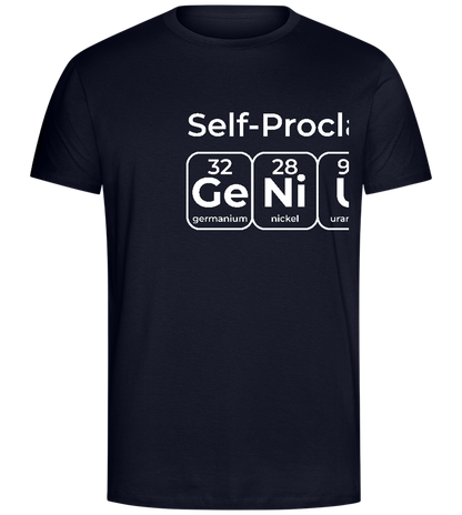 Periodic Table Genius Design - Comfort Unisex T-Shirt_FRENCH NAVY_front