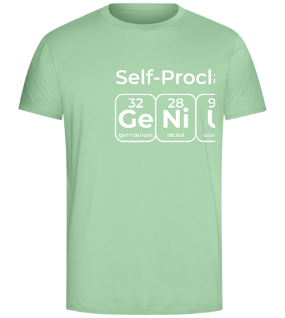 Periodic Table Genius Design - Comfort Unisex T-Shirt_ICE GREEN_front